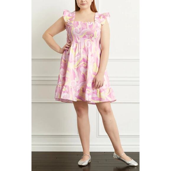 Hill House Pink and Yellow Mini Dress - Picture 15 of 15